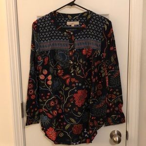 Floral tunic top